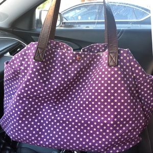 COPY - Super Cute Large Polka Dot Hand Bag